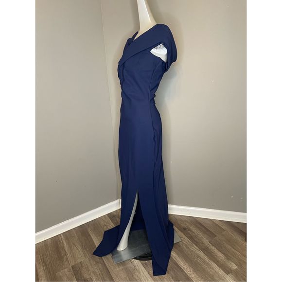 Chiara Boni La Petite Robe Stretch Jersey Benje Fishtail Gown US 6 $995 - Picture 8 of 12